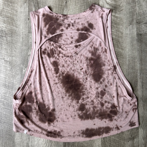 Lululemon Cut Back Crop Tank Top Marble Dye Silky French Press - Picture 4 of 10